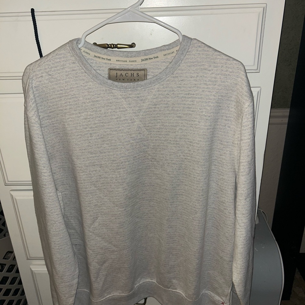 Jachs Gray Crewneck Sweater Simple Design